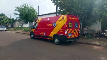 Criança é socorrida após queda de bicicleta no Bairro Santa Cruz