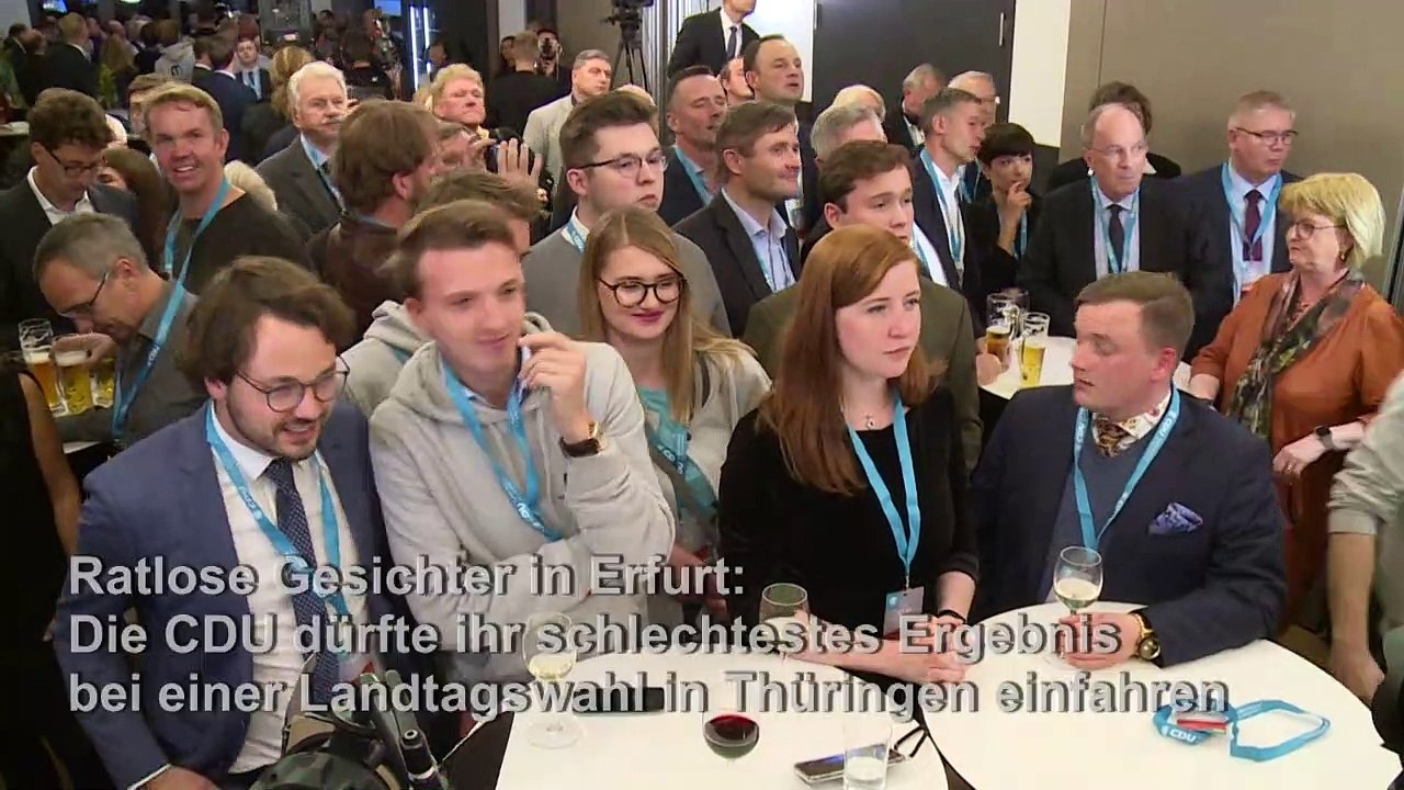 Schwaches Abschneiden bei Thüringen-Wahl macht CDU ratlos