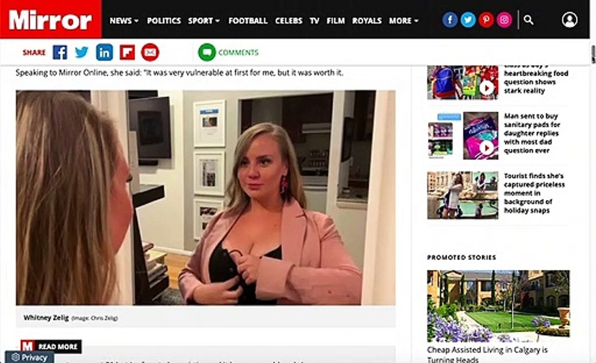 Woman Wears Bra Camera - Is Shocked By Footage