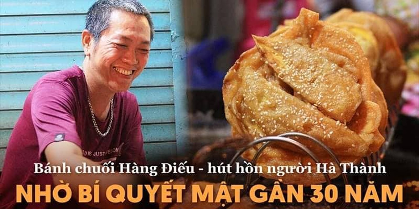 BÁNH CHUỐI HÀNG ĐIẾU - HÚT HỒN NGƯỜI HÀ THÀNH NHỜ BÍ MẬT QUYẾT MẬT GẦN 30 NĂM II YANNEWS