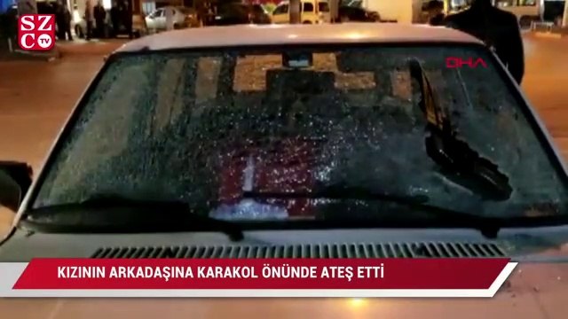Kızıyla görüşmesini istemediği kişiye polis merkezi önünde ateş açtı