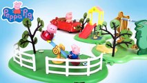 PEPPA PIG and GEORGE Discover How to Play Together at the Playground || Keith's Toy Box