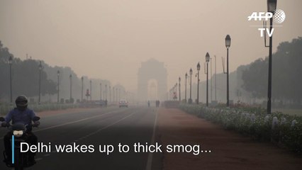 Delhi shrouded in smog after Diwali celebrations
