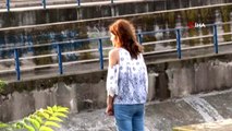Eşiyle tartıştığı için sulama kanalına atlamak isteyen kadını sivil polis kurtardı