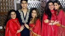 Sara Ali Khan celebrates Diwali with mom Amrita Singh & brother Ibrahim Ali; Watch video |FilmiBeat