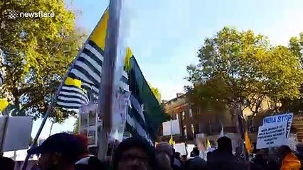 Londoners rally in support of Indian-controlled Kashmir