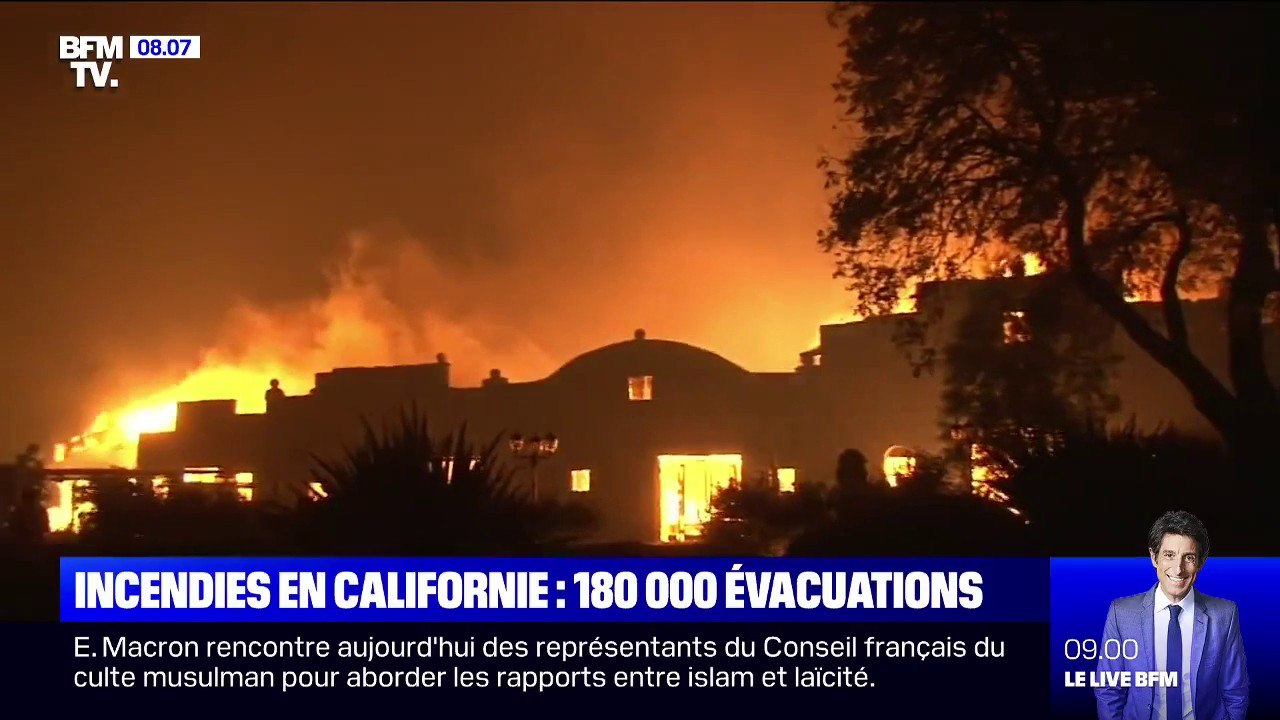 Face aux violents incendies en Californie, 180.000 personnes ont été évacuées