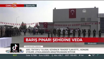 Barış Pınarı Harekatı şehidine veda