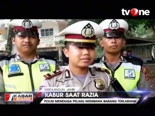 Hebohnya Aksi Kejar-kejaran Polisi dan Pemotor saat Razia