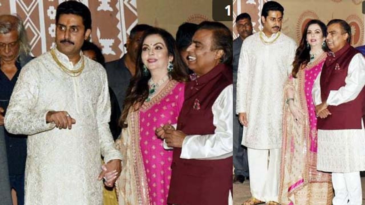 Mukesh Ambani & Nita Ambani attend Bachchans' Diwali bash; Watch video | FilmiBeat