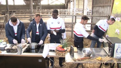 Le making-of de l'après-midi à la ferme Vaslin avec 5 joueurs du SMCaen