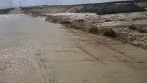 سد الروافعة يحتجز 5.3مليون م3من مياه السيول لاستخدامها في زراعة القمح بوسط سيناء(صور وفيديو)