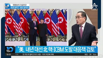 [태영호의 긴급진단]워싱턴 분위기,180도 달라졌다