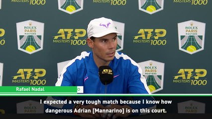 Nadal happy with victory on his return to Tour