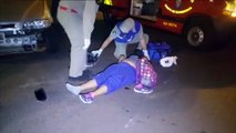 Coqueiral: batida de trânsito na Avenida Brasil deixa mulher ferida