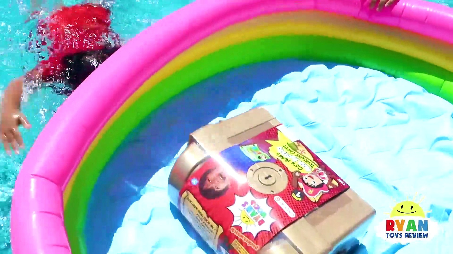 Ryan Found The Mega Mystery Treasure Chest In The Pool Video Dailymotion