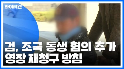 검찰, 조국 동생 '금품수수' 혐의 추가 수사...영장 재청구 방침 / YTN