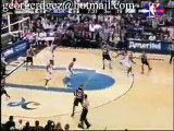 Manu Ginobili threads the needle with a left-handed pass to
