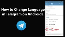 How to Change Language in Telegram on Android?