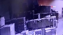 Konya'daki fabrikada yangının çıkış anının kamera görüntüleri ortaya çıktı
