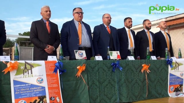 Napoli - Lavoratori militari, l'ex ministro Trenta al convegno del sindacato Lrm (26.10.19)