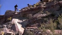 Gravity-defying extreme mountain-biking