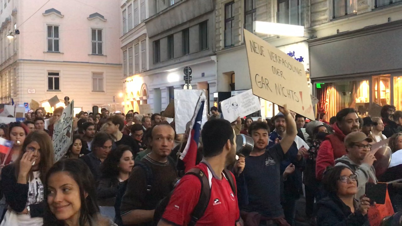 Solidaritätsdemo für Chile in Wien