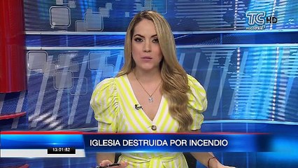 Incendio consumió una iglesia al noroeste de Guayaquil