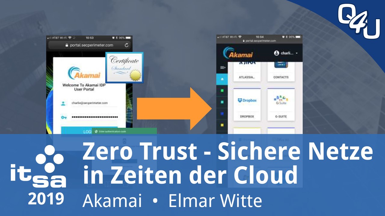 it-sa 2019: Zero Trust - Sichere Netze in Zeiten der Cloud - Akamai | QSO4YOU Tech