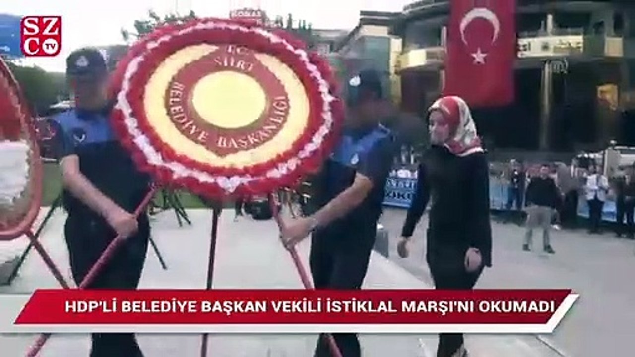 29 Ekim töreninde tartışma yaratan görüntü!