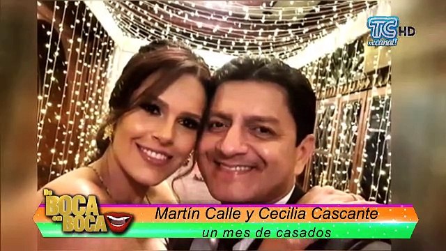 Martín Calle y Cecilia Cascante cumplen un mes de casados