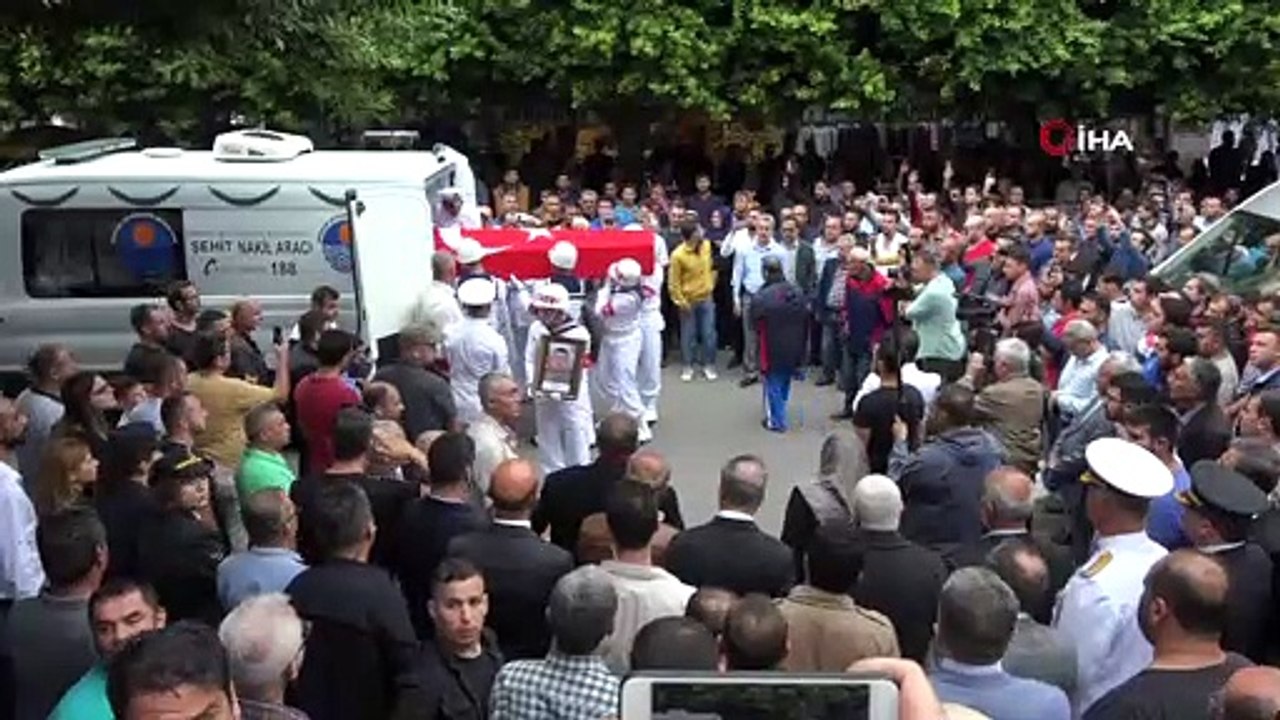 Mersinli şehide hüzünlü veda