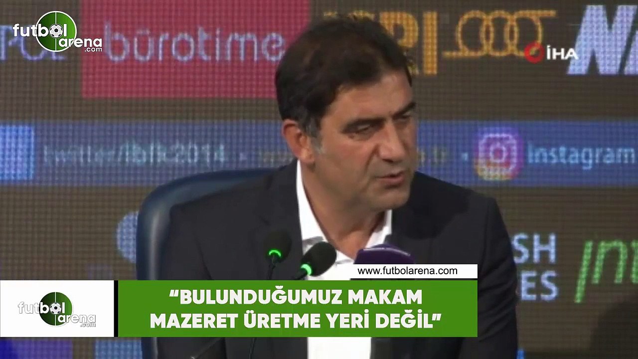 Ünal Karaman: "Bulunduğumuz makam mazeret üreme yeri değil"