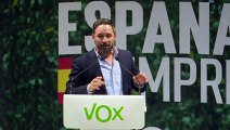 Santiago Abascal en un acto de VOX
