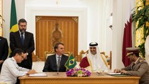 أمير قطر يجري مباحثات مع الرئيس البرازيلي بالدوحة