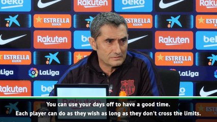 Griezmann can do what he wants with his days off - Valverde