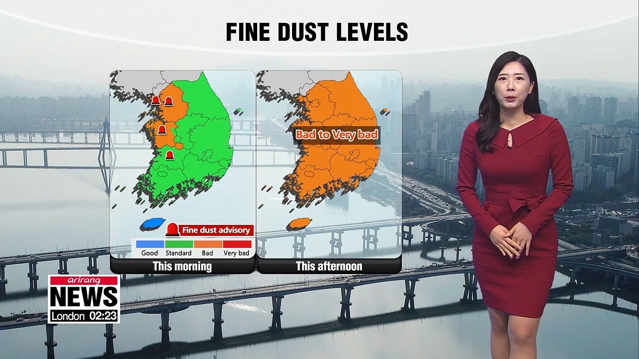 [Weather] Yellow dust sweeps Korea, season's first fine dust advisory