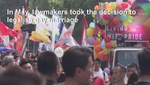 Taiwan revels in first pride since legalizing gay marriage