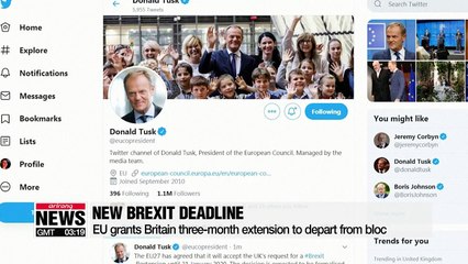 EU grants Britain three-month extension to depart from bloc