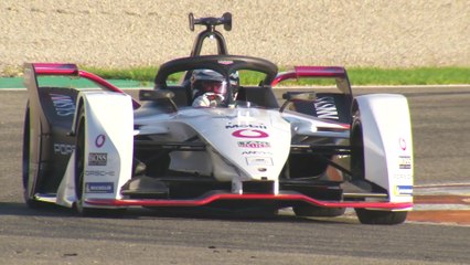 Formula E Test Drives in Valencia, Porsche 99X Electric Car Number 36