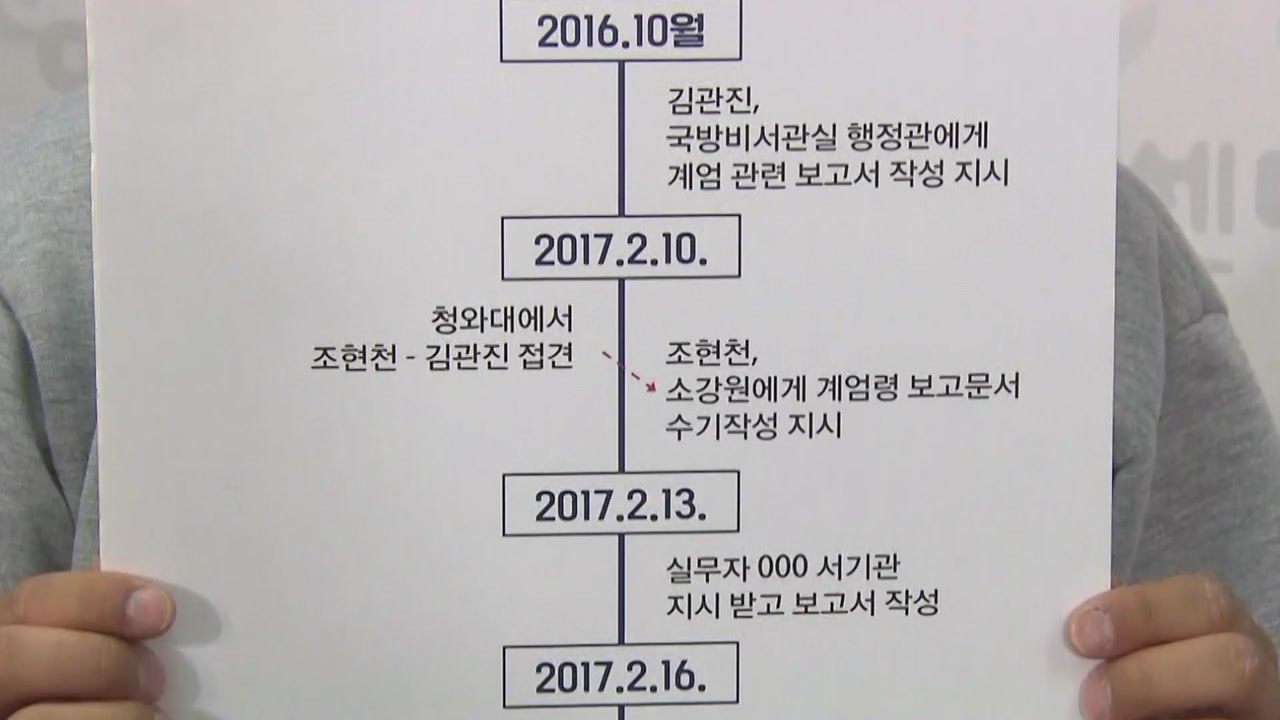계엄령 문건 관련 추가 폭로..."檢, 경위 알고도 은폐" / YTN