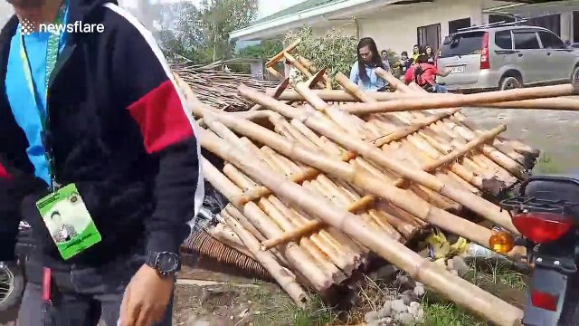 Building collapses after 6.8 magnitude earthquake kills two in the Philippines