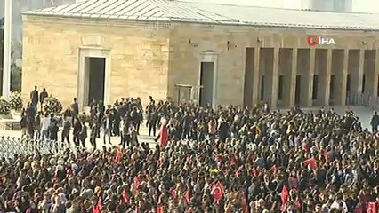 Cumhuriyetin 96. yıl dönümü sebebiyle Anıtkabir'de tören düzenlendi