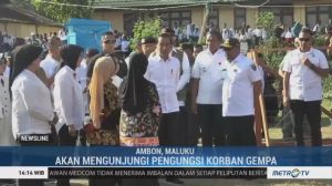 Jokowi Kunjungi Pengungsi Korban Gempa Ambon