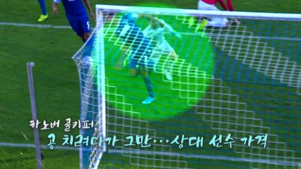 [영상] 극장골 넣고 쓰러진 사연...골키퍼의 황당한 퇴장 / YTN