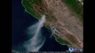 La fumée des incendies en Californie vue de l'espace