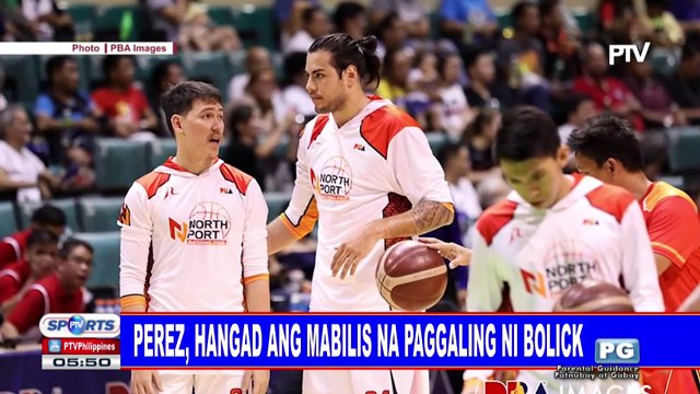 Perez, hangad ang mabilis na paggaling ni Bolick