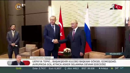 Putin'den Cumhurbaşkanı Erdoğan'a 29 Ekim tebriği