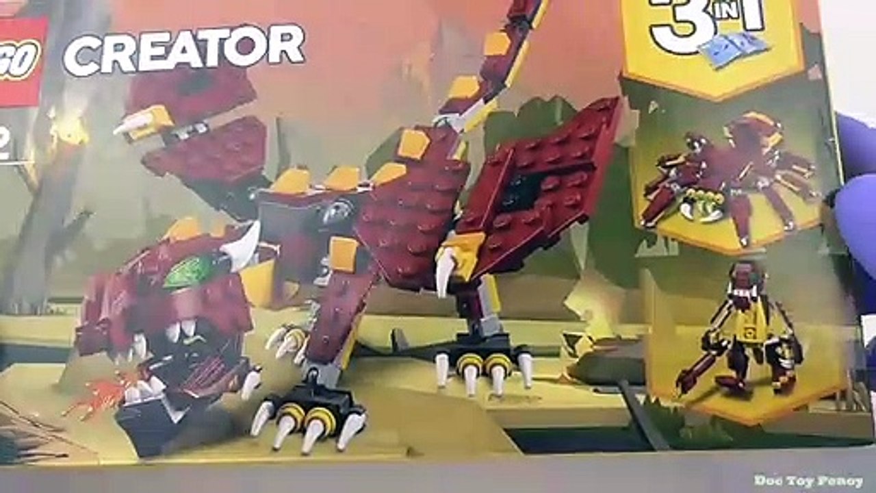 LEGO Creator Mythical Creatures Giant Spider (31073) - Toy Unboxing and Speed Build