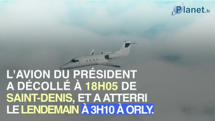 Emmanuel Macron a utilisé l'avion présidentiel pour observer l'éruption du piton de la Fournaise